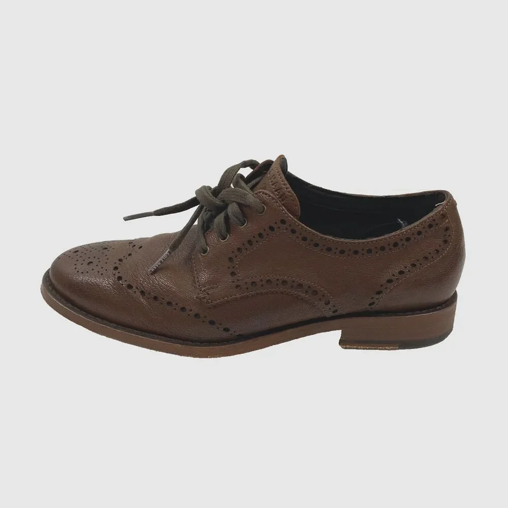 Cole‎ Haan Men's Original Grand 360 Oxford Brown Leather Dress Shoes 7.5